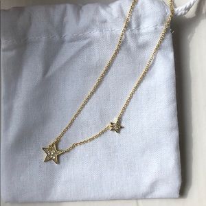 Gorjana double star necklace NEW